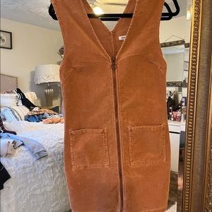 Billabong Brown corduroy mini dress